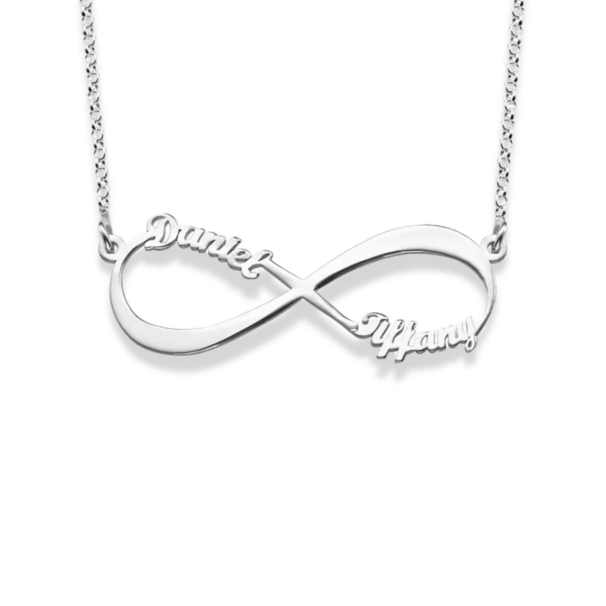 Ewige Liebe im persönlichen Design – Namenskette im Ewigkeitssymbol | Diamanta Eternal Bond™