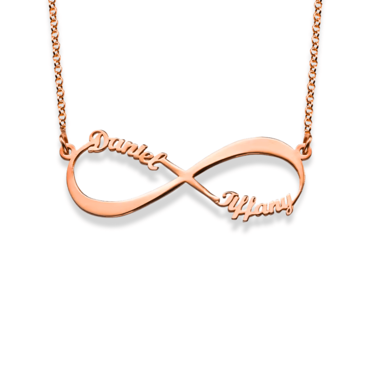 Ewige Liebe im persönlichen Design – Namenskette im Ewigkeitssymbol | Diamanta Eternal Bond™
