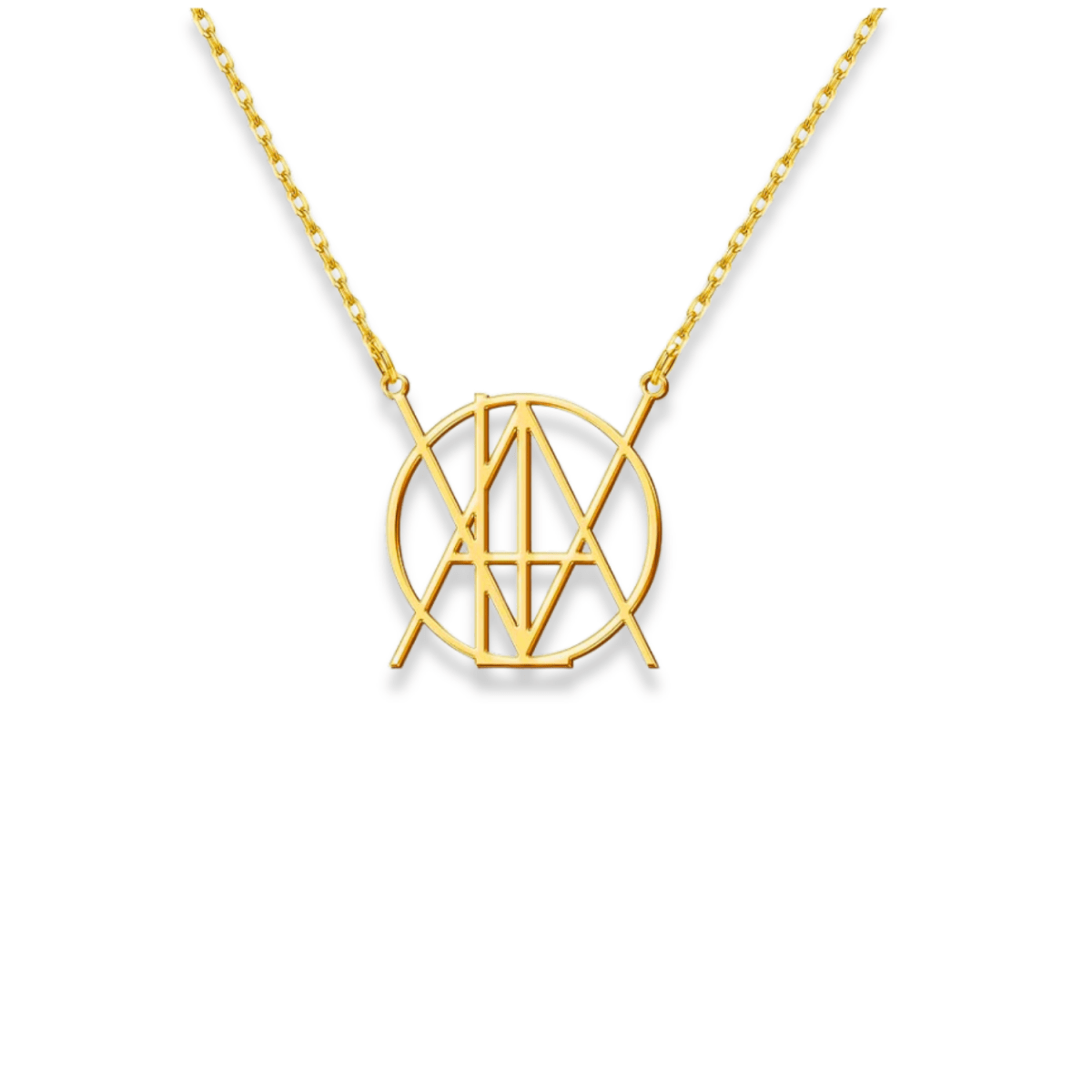 Personalisierte Monogramm-Halskette – Diamanta Unity™