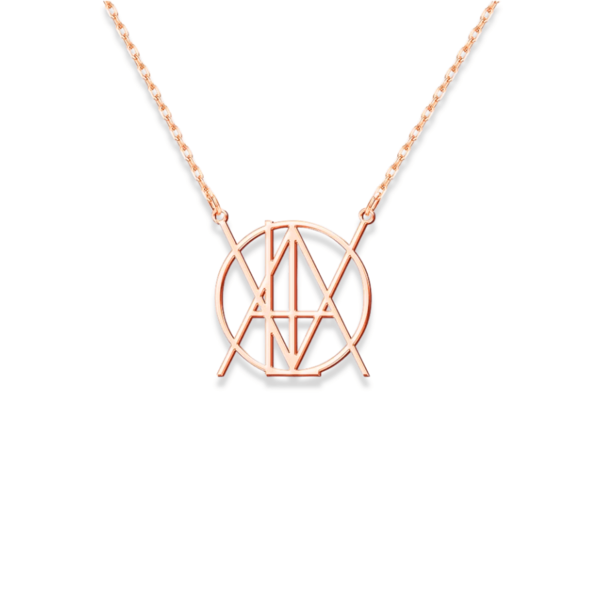 Personalisierte Monogramm-Halskette – Diamanta Unity™