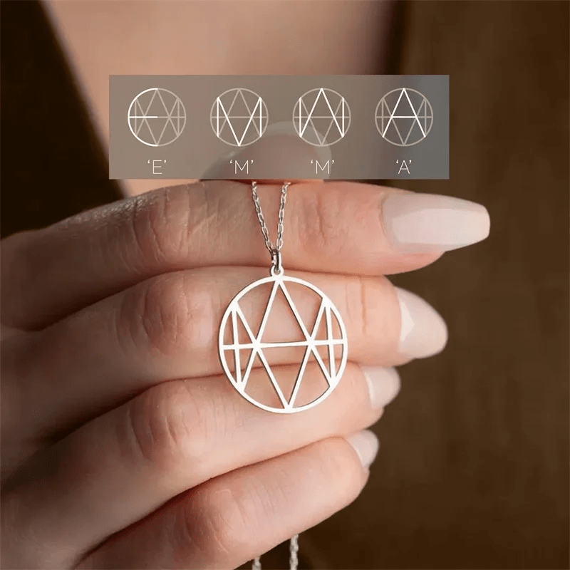 Personalisierte Monogramm-Halskette – Diamanta Unity™
