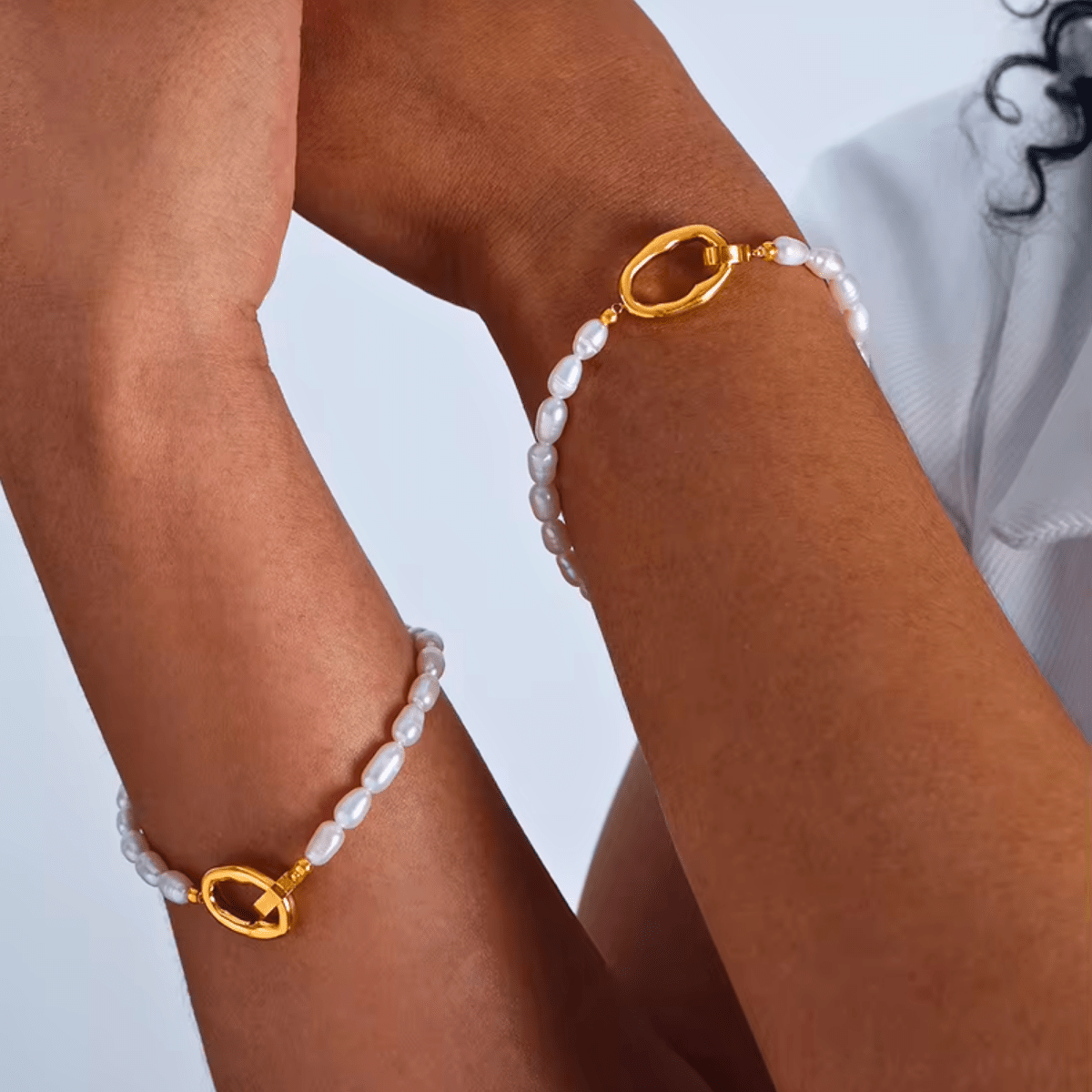Perlenset Halskette &amp; Armband – Diamanta Pearl Balance™ Set