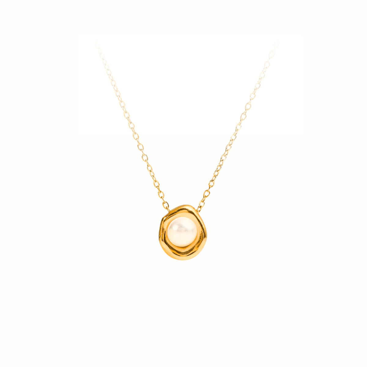 Halskette mit Perlenanhänger in Goldton Diamanta Soft Glow™